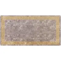 vidaXL Tapijt Runner MARSA Grijs 100 x 200 cm Polyester en PVC