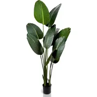 IvoQ Strelitzia Kunstplant 160 cm - Grote Paradijsvogelplant in Pot - Levensecht & Onderhoudsvrij - Voor Binnen