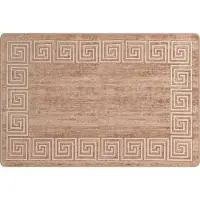 vidaXL Tapijt Runner MARSA Wit 100 x 150 cm Polyester en PVC