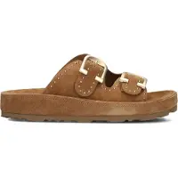 Stefano lauran Dames Slippers Dk56658 - Bruin - Maat 43