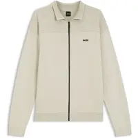 BOSS Vest met rits en gestructureerd grafisch patroon