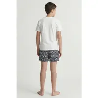 Jack & Jones JUNIOR zwemshort donkerblauw Jongens Polyester All over print - maat 128