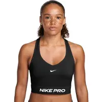 Nike Pro Seamless Tanktop Dames Zwart Wit