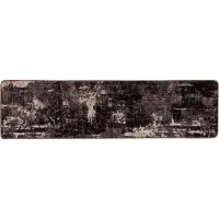 vidaXL Tapijt Runner MARSA Zwart 80 x 350 cm Polyester en PVC