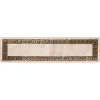 vidaXL Tapijt Runner MARSA Zwart 50 x 200 cm Polyester en PVC