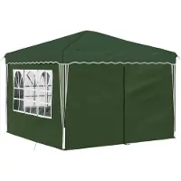 vidaXL Pop-up Feesttent 288 x 288 x 245 cm Groen Oxford Stof