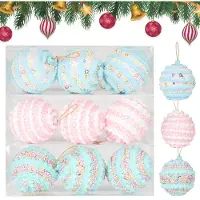Unyqoos Set van 9 kleurrijke onbreekbare kerstballen voor feestelijke decoratie