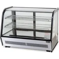 HCB - Professionele Horeca Luxe koelvitrine - 160 liter - 230V - RVS / INOX Gebaksvitrine - 56.5x88x68.5 cm (DxBxH) - 66 kg - 7644
