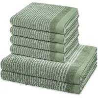 Ross Sonstiges 4 X handdoek 2 X douchehanddoek - in set 6 pack Stripes