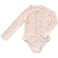 Fresk 98 -Zwemkleding met UV-bescherming UPF 50 - Sneldrogend - Tweedelig Zwempak - Bikiniset Meisjes - Creme - Butterflies