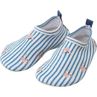 Fresk Zwemschoenen 19/20 -UV 50-bescherming – Antislip Strandschoenen – Quick Dry – Waterschoenen voor Kinderen – Elastische Pasvorm Jongens - Blauw - Stripes & Crabs