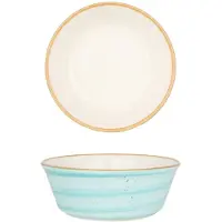 Bonna Kommetje - Aqua - Porselein - 12 cm (290cc) - set van 2