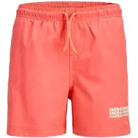 Jack & Jones JUNIOR zwemshort koraalrood Jongens Polyester - maat 164