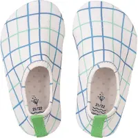 Fresk Zwemschoenen 19/20 -UV 50-bescherming – Antislip Strandschoenen – Quick Dry – Waterschoenen voor Kinderen – Elastische Pasvorm Jongens - Creme - Classic Check