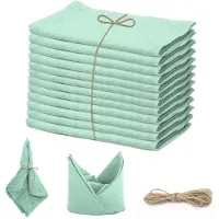 Unyqoos Elegante Herbruikbare Linnen en Katoenen Servetten Set voor Feestelijke Tafeldecoratie