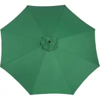 HAUSS SPOLE Parasol Verstelbaar – 14,8 Ft – Staal – Donkergroen – Dubbelzijdige Schaduw Voor Tuin En Terras – Waterafstotend