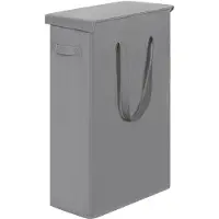 Unyqoos Compacte en Ruimtebesparende Wasmand met Deksel voor Optimale Organisatie in Huis