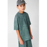 Shoeby T-shirt groen Jongens Katoen Ronde hals All over print - maat 98/104
