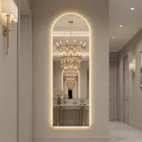 HAUSS SPOLE Staande Spiegel – Led Verlichting 150 x 50 cm – Glas En Aluminium – Zilver – Dimbaar Voor Slaapkamer En Hal