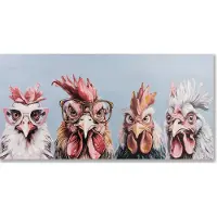 Formano Kippen - Wanddecoratie - 100x50cm - Fun - dikte 3cm - Decoratie - Muurdecoratie.