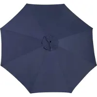 HAUSS SPOLE Parasol Kantelbaar – 14,8 Ft – Staal – Marineblauw – Dubbelzijdige Schaduw Voor Tuin En Terras – Windventilatie