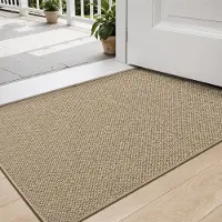 Unyqoos Absorberende Antislip Deurmat voor Binnen en Buiten Gebruik, 44 x 75 cm, Beige
