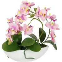 Unyqoos Kunstmatige Orchideeën Arrangement in Elegante Sierpot voor Tafeldecoratie en Interieur Design
