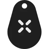 Intersteel Black X NFC Tags - Set 4 stuks - Zwart
