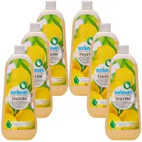 Sodasan Vloeibare zeep citrus olijf 6 x 1 Liter, plantaardige zeep