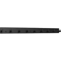EAVY - Wandkapstok - Kapstok - Handdoekrek - 9 Haaks - 60 cm - RVS - Zwart