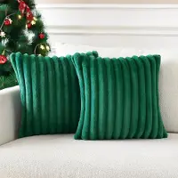 HAUSS SPOLE - Fluwelen Kussensloop- Den Groen - Kussenslopen 45 X 45 Cm - Set Van 2 - Kussenhoes - Kussenhoezen - Sierkussens - Pluche Stof