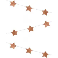 Party Deco Slinger Sterren Rosé Goud - 3.5 Meter