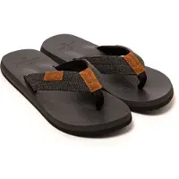 Brasileras Teenslippers 'Serenity' cognac / zwart
