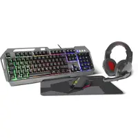 Speedlink SL-670305-BK LUNERA 4in1 Illuminated Gaming Set Gaming-Set kabelgebunden schwarz