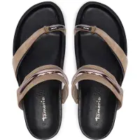 Tamaris Teenslipper taupe / zilver