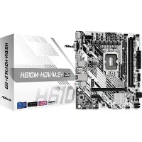 Asrock H610M-HDV/M.2+ D5 Moederbord Socket Intel LGA 1700 Vormfactor Micro-ATX Moederbord chipset Intel H610