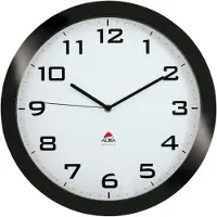 Alba Analoge Wandklok HORISSIMO N 38 x 5,5cm Zwart