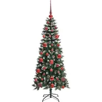 vidaXL Kunstkerstboom Groen 150 cm PVC en Plastic en Staal