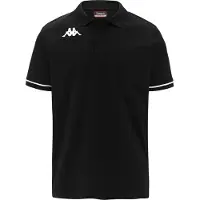 Kappa Barli Short Sleeve Polo Zwart 3XL Man