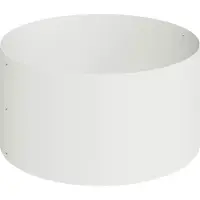 vidaXL Plantenbak Wit 120 x 120 x 20 cm Koudgewalst staal