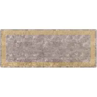 vidaXL Tapijt Runner MARSA Grijs 100 x 250 cm Polyester en PVC