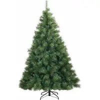vidaXL Kunstkerstboom met 300 LED met standaard Groen 180 cm PE en PVC