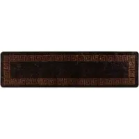 vidaXL Tapijt Runner MARSA Zwart 100 x 350 cm Polyester en PVC
