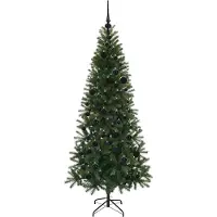 vidaXL Kunstkerstboom met 300 LED met standaard Groen 180 cm PE en PVC