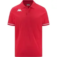 Kappa Barli Short Sleeve Polo Rood 3XL Man