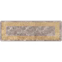 vidaXL Tapijt Runner MARSA Grijs 50 x 150 cm Polyester en PVC