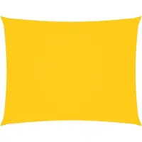 vidaXL Schaduwdoek rechthoekig 3x6 m oxford stof geel