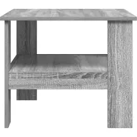 vidaXL Salontafel, grijze Sonoma-kleur, 57 x 55 x 45 cm, materiaal: houtvezel