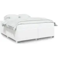 vidaXL Bedframe kunstleer wit 180x200 cm