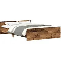 vidaXL Bedframe zonder matras 180x200 cm bewerkt hout oud hout
